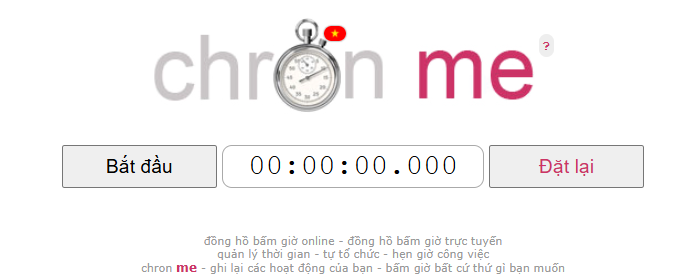 đồng hồ bấm giờ